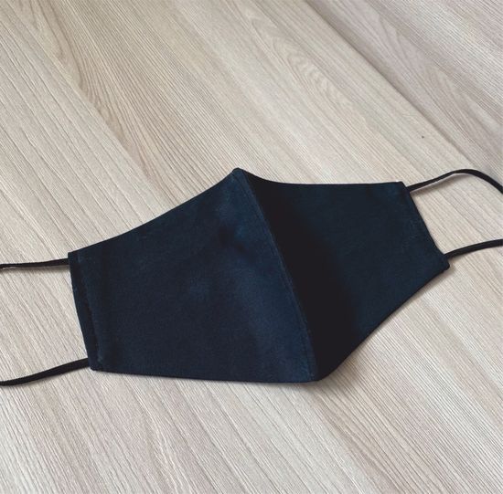 Маска многоразовая для лица, ткань бязь, цвет черный