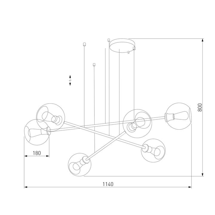 Подвесная люстра TK Lighting 3340 Libra