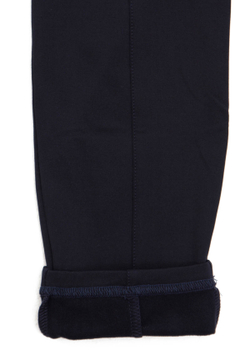 Леггинсы на флисе "Вербена" для беременных т.синий