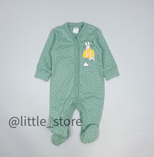 Слип хлопковый "Домик в лесу" горошки на пыльной мяте