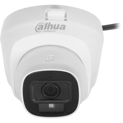 Уличная турельная HDCVI-видеокамера DAHUA DH-HAC-T5E20P-A-0280B, 2Мп CMOS, объектив 2.8мм, ИК-подсветка до 20м
