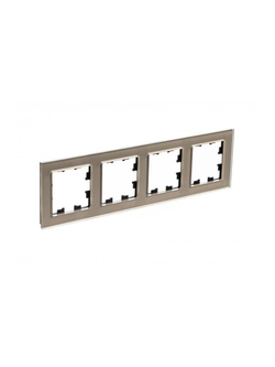 Рамка 4-м AtlasDesign Nature стекло шампань SE ATN320504