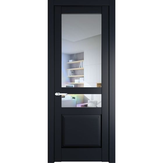 Межкомнатная дверь эмаль Profil Doors 4.5.4PD нэви блу остеклённая