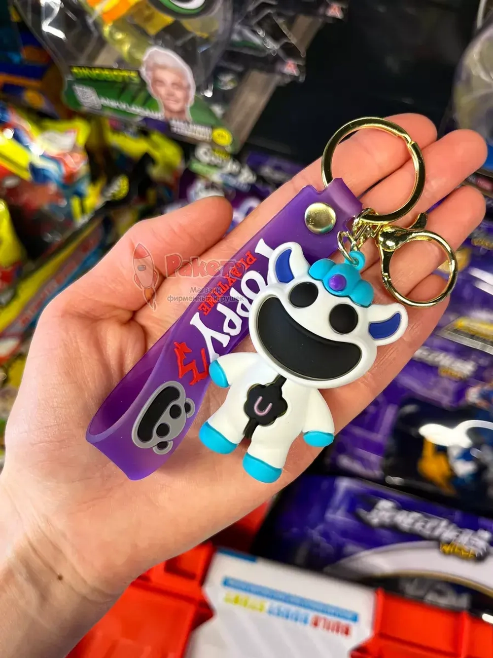 Брелок игрушка Улыбающиеся Твари Единорог Крафти