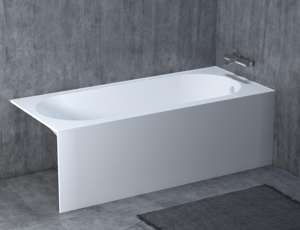 Ванна каменная матовая 170х75 Salini ORNELLA KIT 102411M