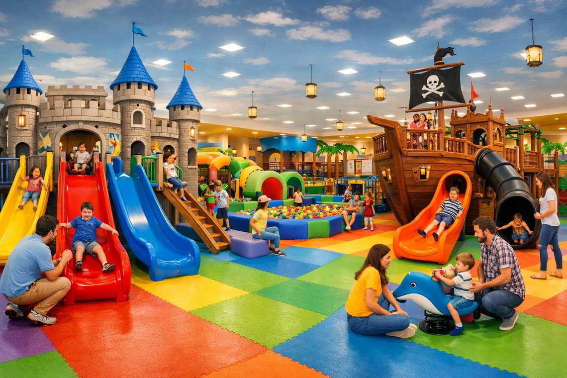 Как выбрать детскую горку для игровой комнаты: руководство для владельцев детских центров