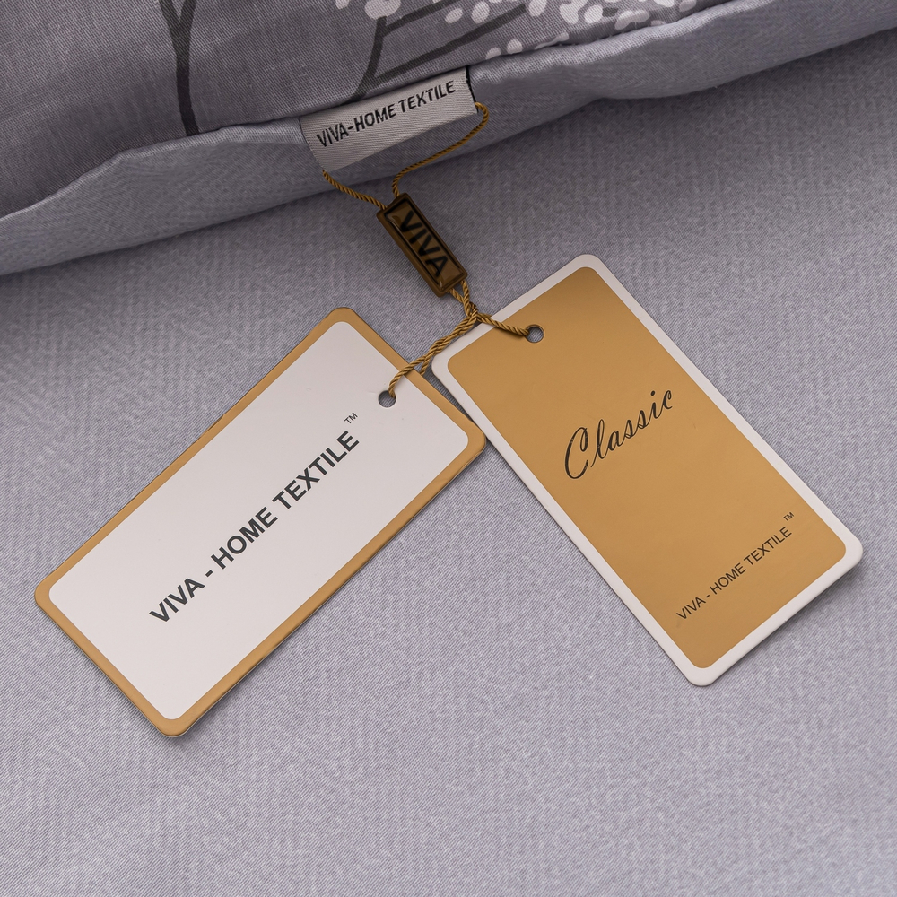 Комплект постельного белья Делюкс Сатин 100% хлопок на резинке LR607