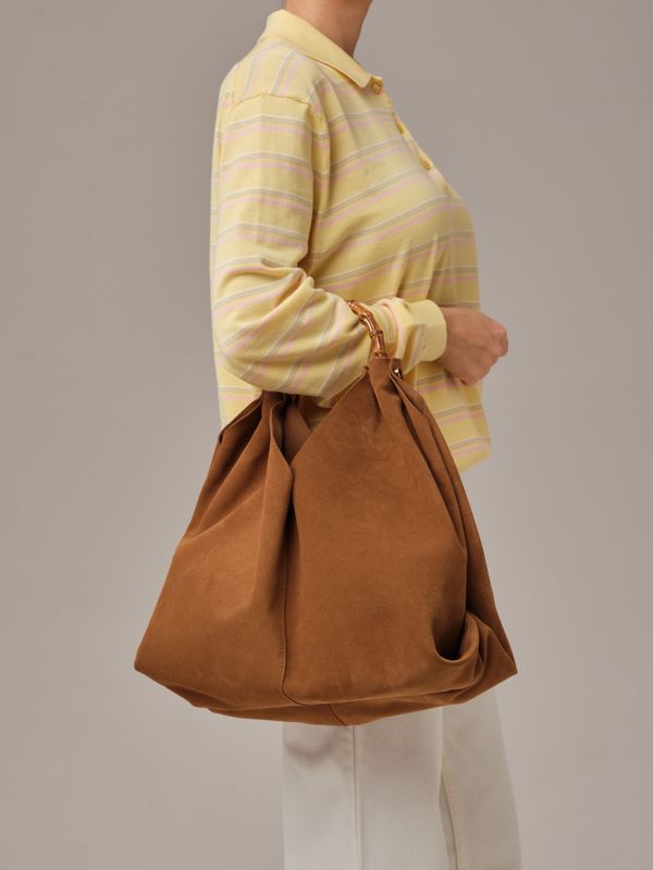 Замшевая сумка Bamboo DBR 30990 светло-коричневый