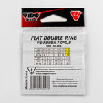 Кольцо заводное Vido Craft Flat Double Ring, Черный никель (10шт/уп)
