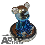 Ароматизатор-игрушка -на торпеду- Мишка - YC-14SB серебисто-голубой