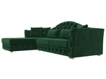 Диван угловой Артис левый угол, Зеленый, Велюр, 121584L