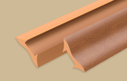 Угол ПВХ внутренний - галтель 22х22х2700мм