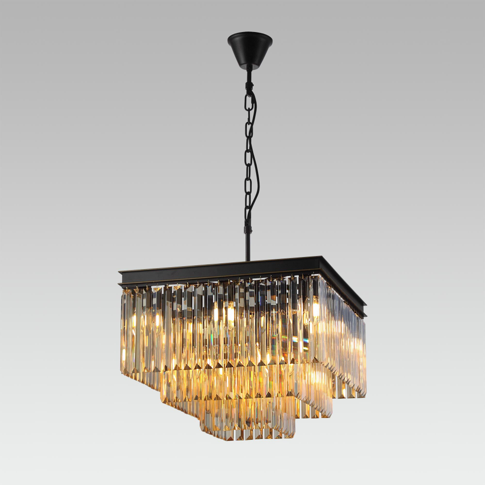 Citilux Мартин CL332232 Люстра хрустальная подвесная Шампань