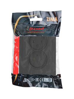 ZIMA Розетка двойная 704-4200-127BQC