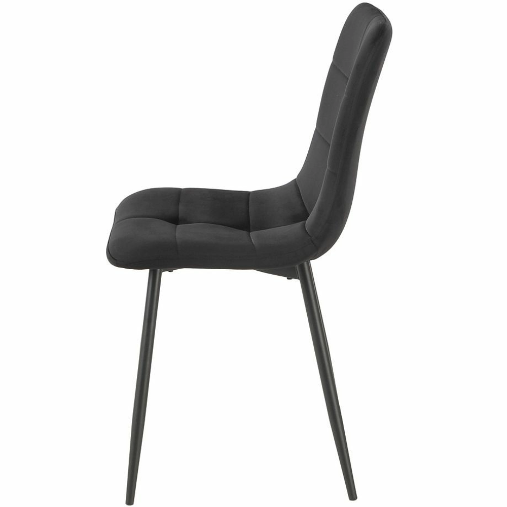 Стул SIGNAL IVO Velvet Bluvel 19 черный/черный