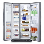 Холодильник IO MABE ORE30VGHC NM side by side внутри фото
