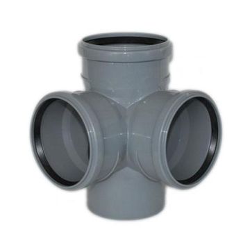 Крестовина ПВХ  2-х плоскостная 90 гр.