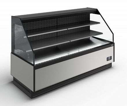 Гастрономическая витрина BAVARIA 4 Carboma GC110 VM 1,25-2 (ГОРКА) (версия 2.0) (без боковин)