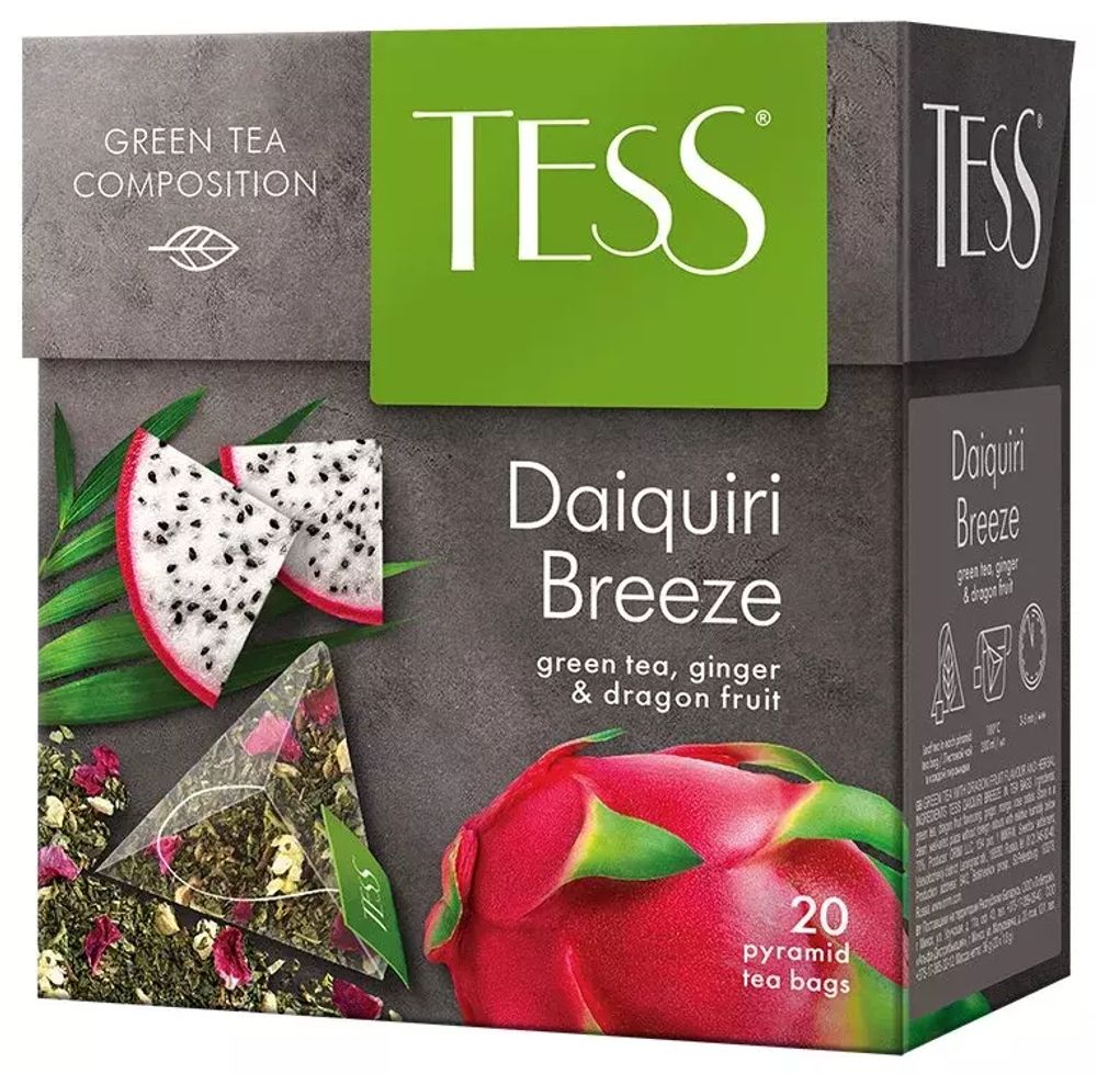 Чай зеленый Tess, Daiquiri breeze, 20 пак