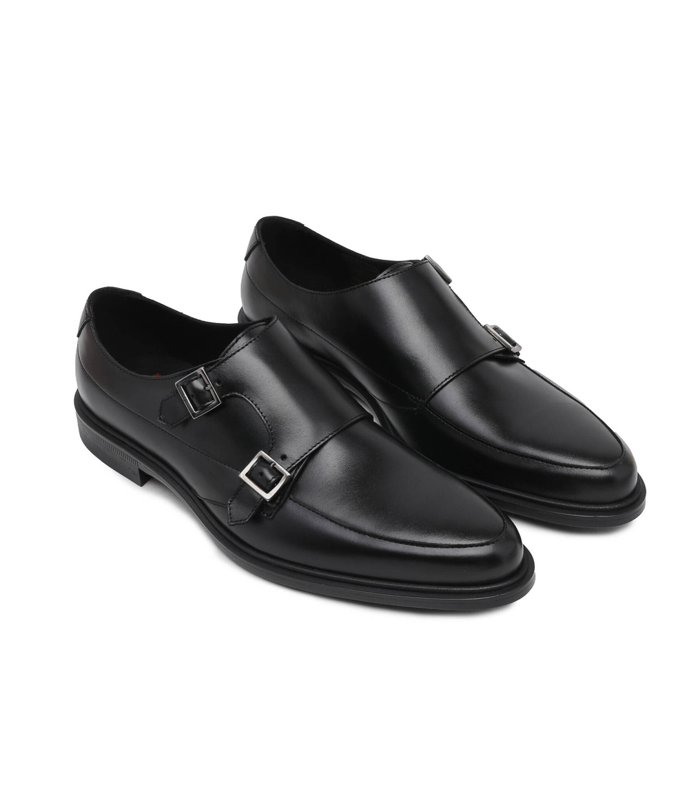 Кожаные монки kerr_ltap HUGO - черный(50517214)