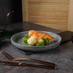 Тарелка с бортом d 23,3 см h3,1 см глазурь Glossy Stone Untouched Taiga P.L. Proff Cuisine [1]