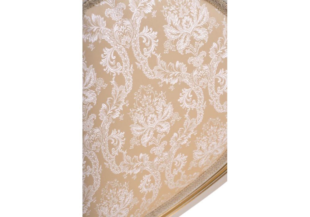 Стул Данте молочный с золотой патиной