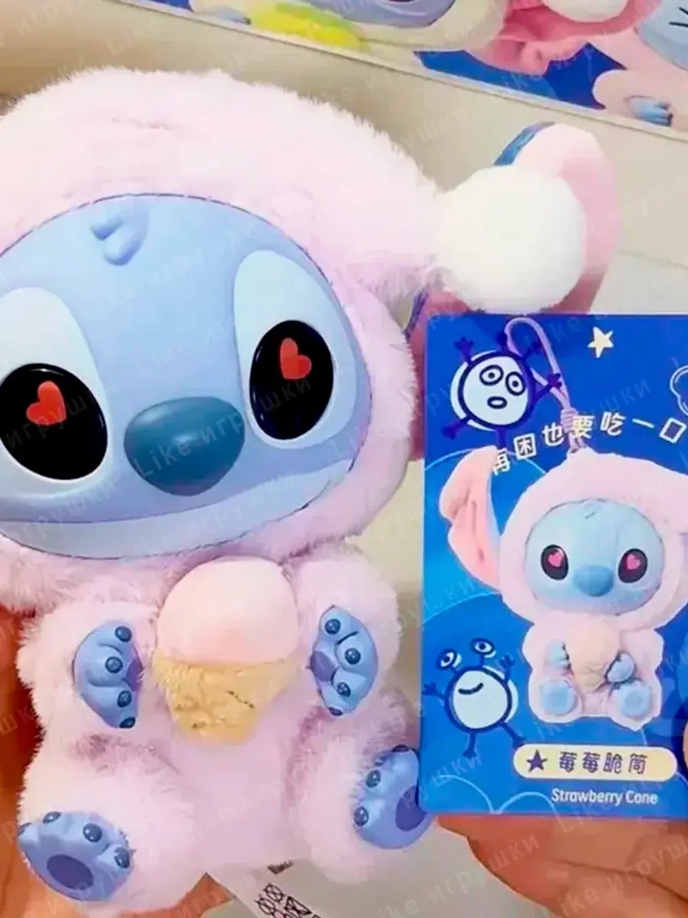 Мягкая игрушка сюрприз Стич лабубу Stich