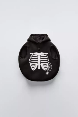 ZARA КОСТЮМ «СКЕЛЕТ», ЧЕРНЫЙ