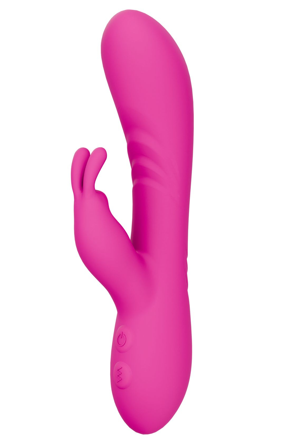 Розовый силиконовый вибратор-кролик (Цвет: розовый)