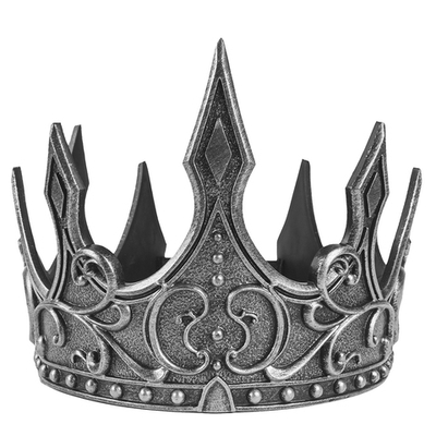 Корона пластиковая, Готика, Серебро