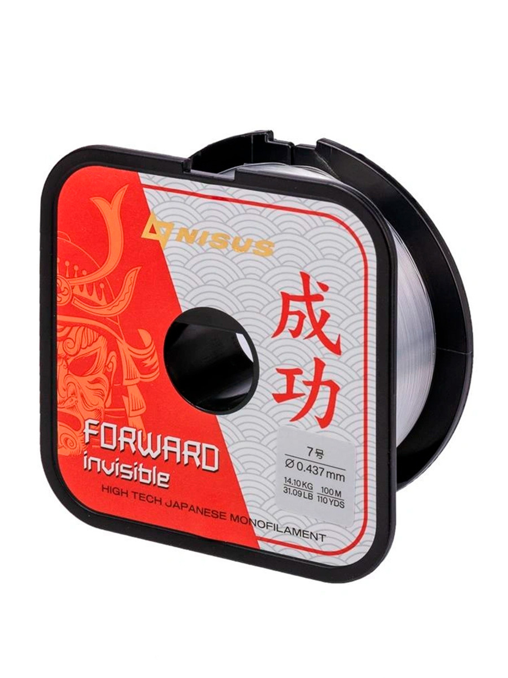 Леска для рыбалки Nisus FORWARD Invisible Nylon 0,496mm/100m (N-FI-0496-100)