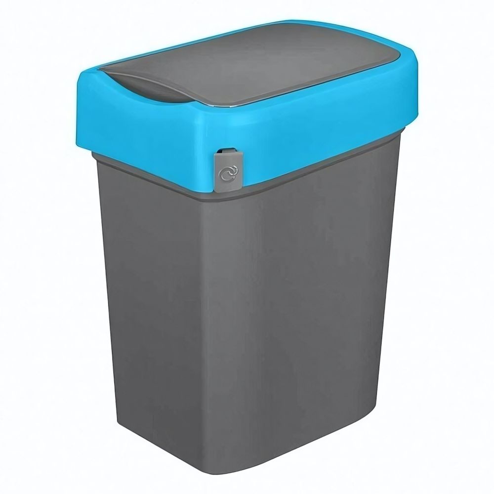 Контейнер для мусора с поворотной крышкой &quot;smart bin&quot; 25л (синий)