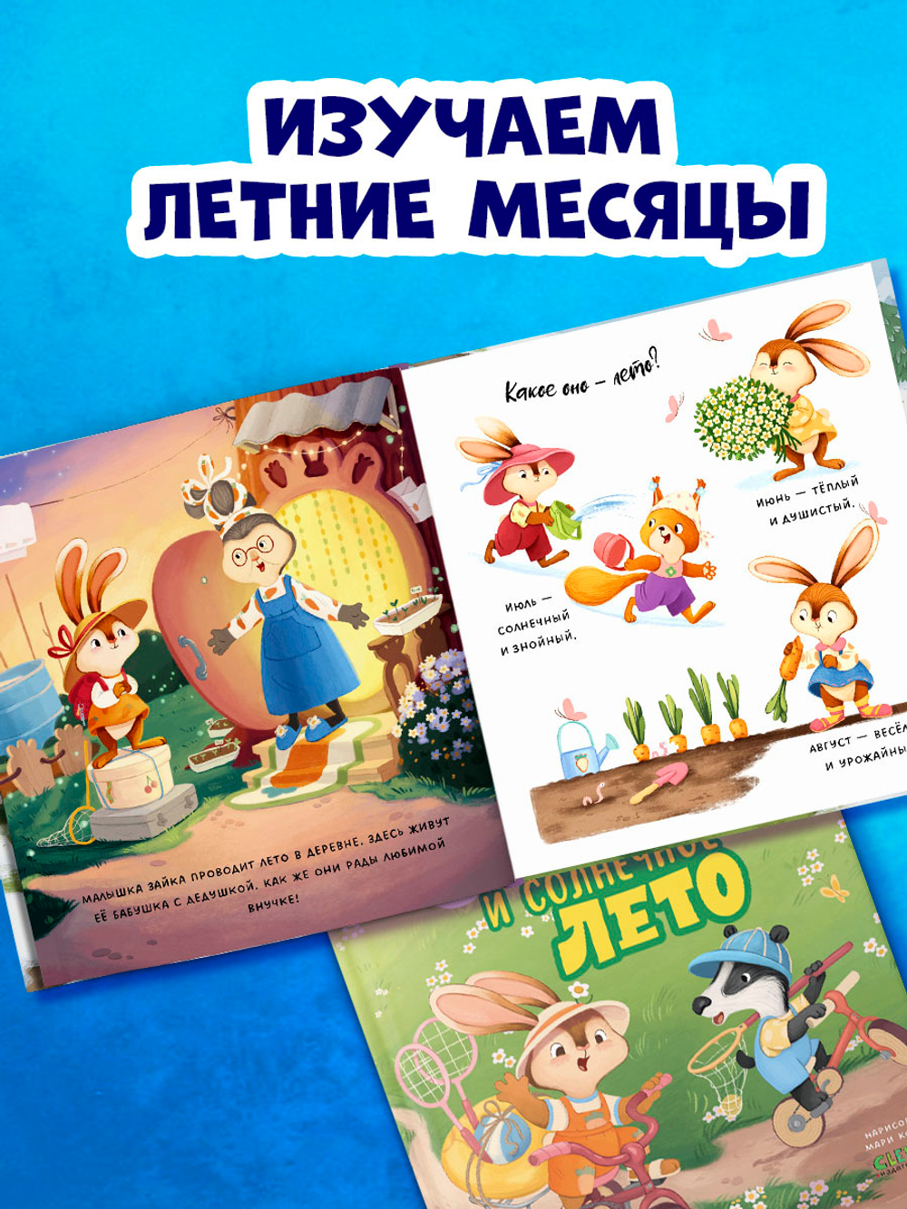 Книжки-картинки. Зайка и солнечное лето
