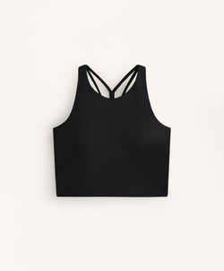 Oysho Майка Comfortlux с чашками и полосками на спине, черный