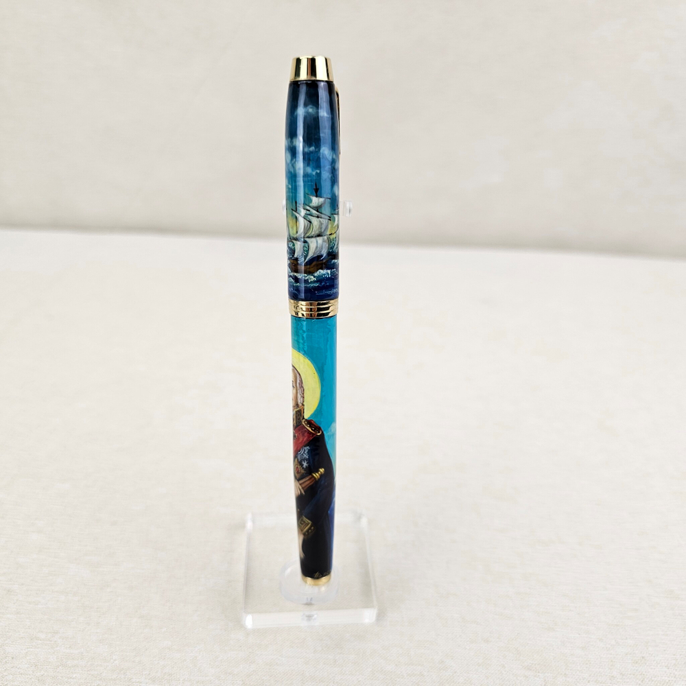 Ручка Parker с ручной росписью Палех "Адмирал Ушаков"