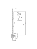 Душевая система с тропическим душем Frap F24203-6