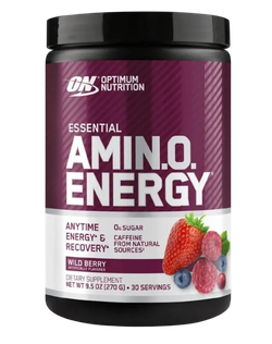 Optimum Nutrition Essential Amin.O. Energy® 270 г , Аминокислоты (Лесные Ягоды)
