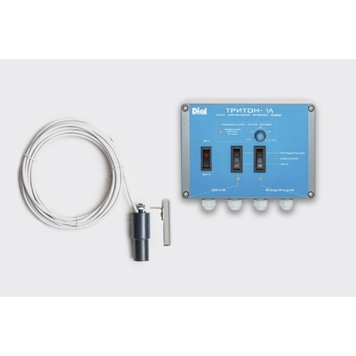 Панель управления уровнем воды."Скиммер-Л П" (БлокТРИТОН-1+Датч. ским-ный ДС-3+ креп. профиль) /