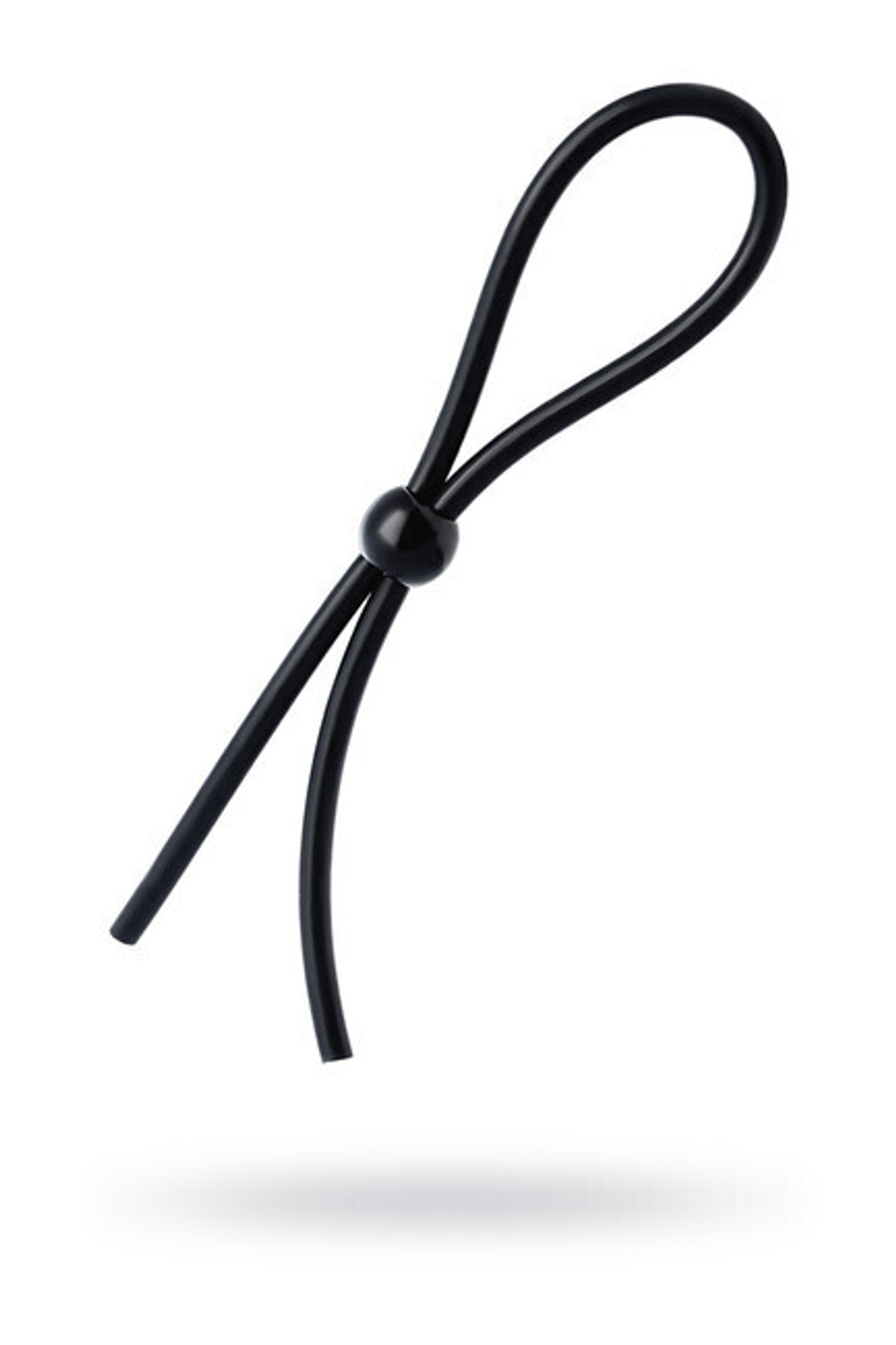 Лассо на пенис с одной бусиной A-toys (Цвет: черный)