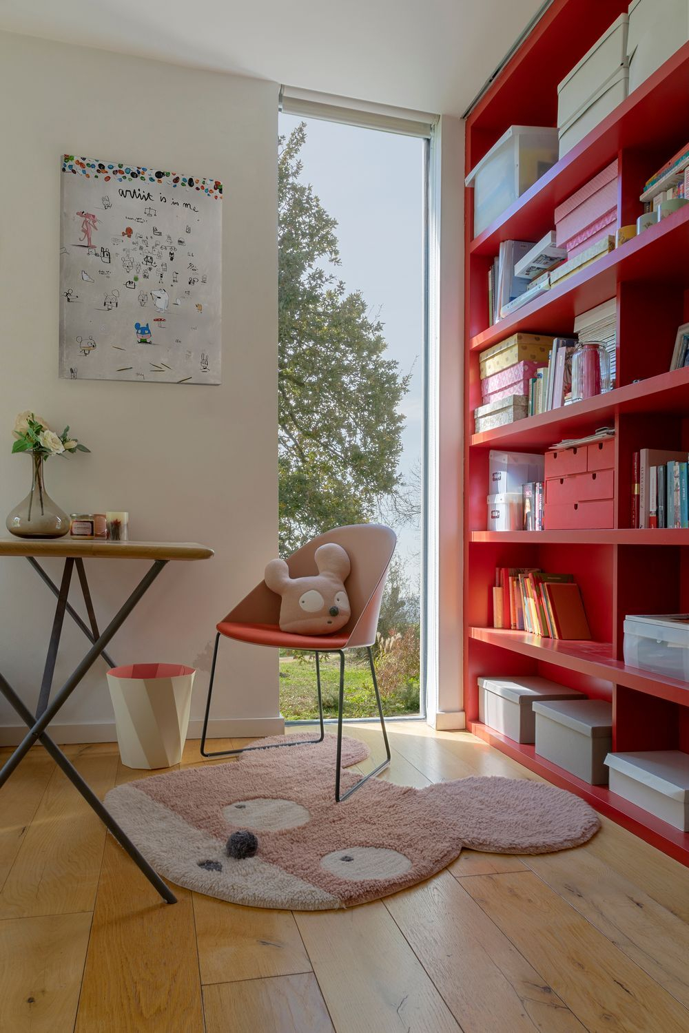 Шерстяной стираемый ковер Lorena Canals Miss Mighty Mouse (100 x 120 см)