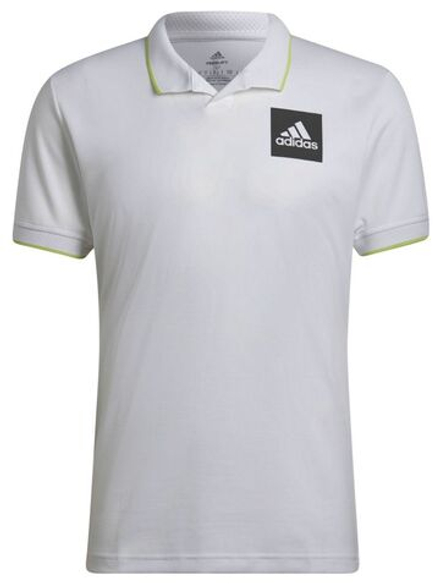 Мужское теннисное поло Adidas Paris Heat.Rdy Tennis Freelift Polo M - white/pulse lime