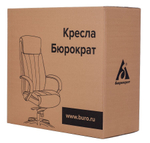 Кресло руководителя Бюрократ T-9908/WALNUT, черное, кожаное