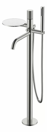 Смеситель для ванны Boheme Stick 129-NB.2 никель брашированный/ручка TOUCH