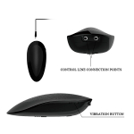 Телесный вибратор-реалистик с пультом 24см Baile Bonny BW-008041ZSY