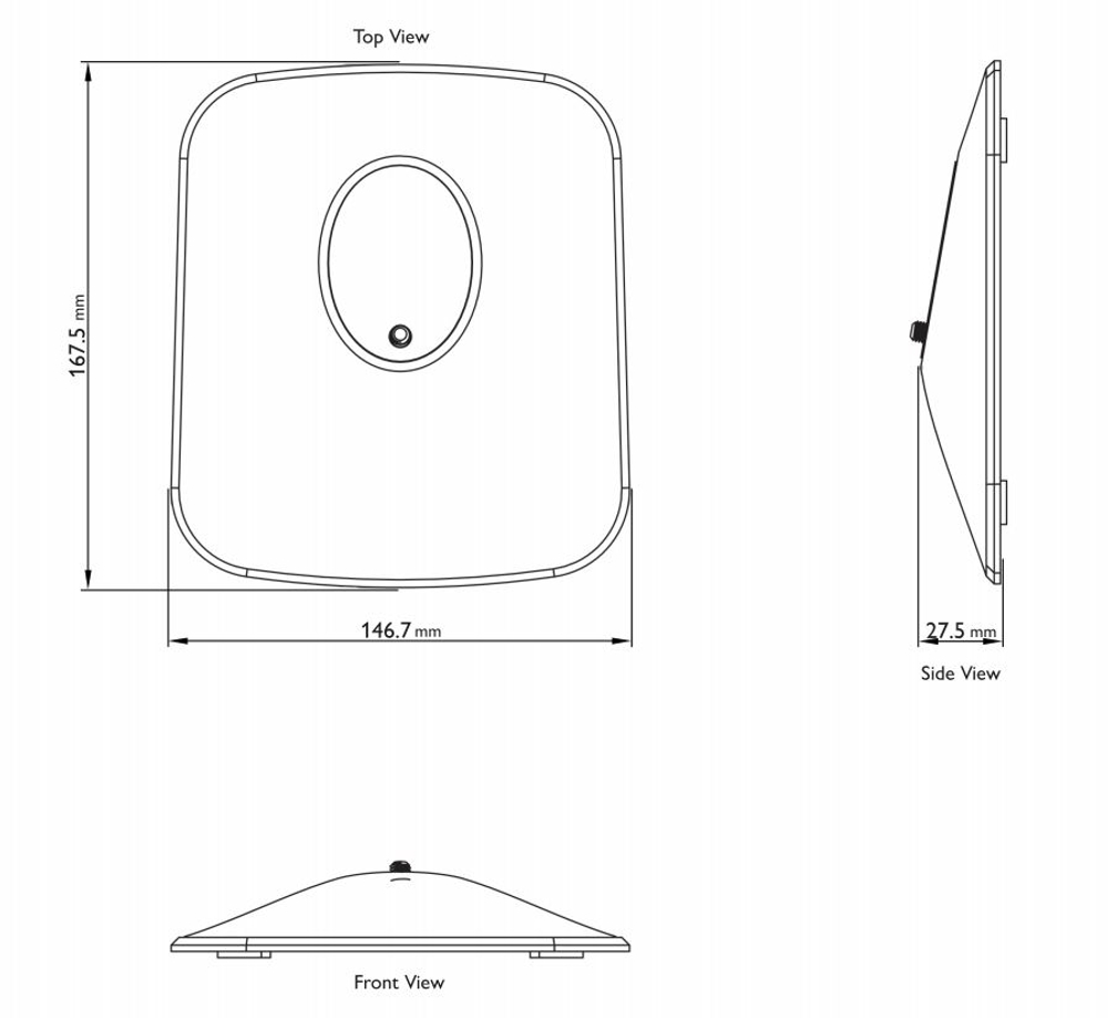 KEF P1 Desk Pad Silver настольные акустические подставки для колонок KEF LSX (пара)