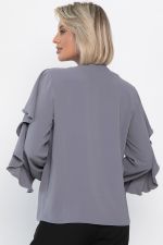 Блуза Дыхание осени (серая) Б14186-5М LT Collection