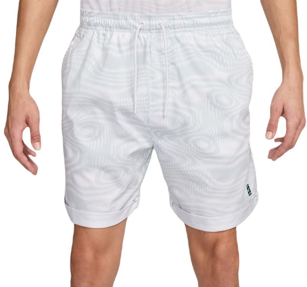 Мужские теннисные шорты Nike Court Heritage 6" Dri-Fit Tennis Shorts - белый