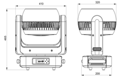 Wash 37x25 High CRI — вращающаяся голова RGBW