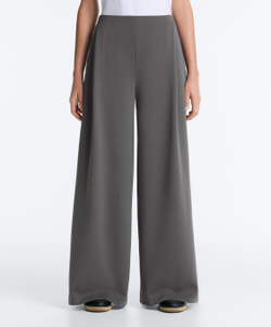 Oysho Широкие брюки пике с высокой посадкой, асфальтовый