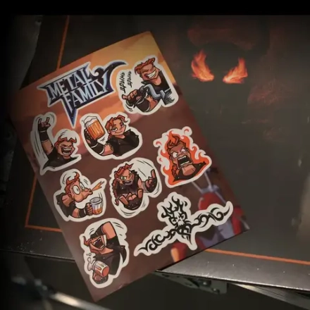 Стикерпак Metal Family. Виктория